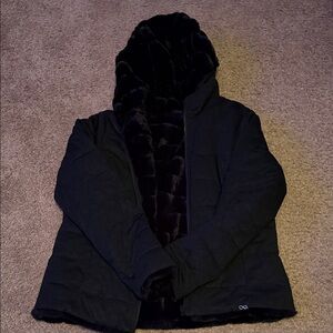 Women's Black Hooded Jacket